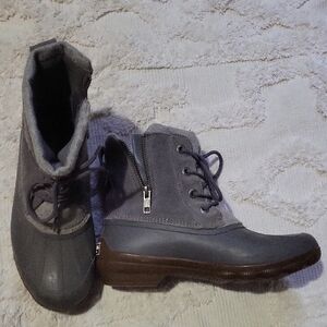Gray Women's Sperry Boots